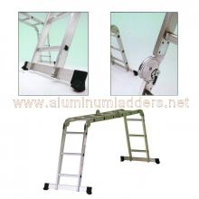 Multi Purpose Aluminum Ladder Folding Step Ladder Scaffold Extendable 4 x 3 details
