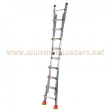 5+5 treads Aluminium telescopic ladders details Anti slip safety Suction cups foot