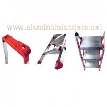 4 Step stool aluminum ladders guardrail