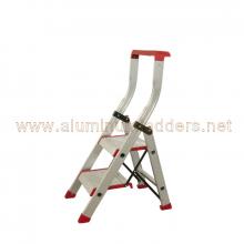 5 Step stool aluminum ladders guardrail