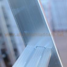 Aluminum Single Section Straight Ladder 2 mt step 2.36"