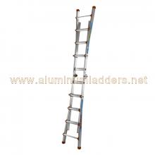4+4 treads Aluminium telescopic ladders Extension Ladder Anti slip safety Suction cups foot