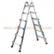 3+4 treads Aluminium telescopic ladders Stepladder Anti slip safety Suction cups foot