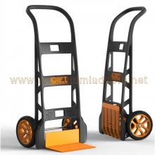 Monocoque hand truck in strengthened technopolymer grey