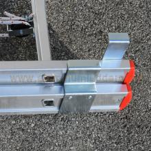 2 Section 10 rung Aluminum Extension Ladder Rope Operated