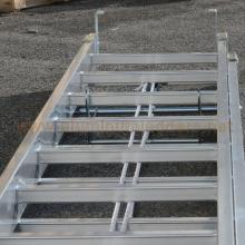 2 Section 11 rung Aluminum Extension Ladder Rope Operated