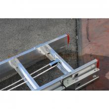 2 Section 11 rung Aluminum Extension Ladder Rope Operated flying section