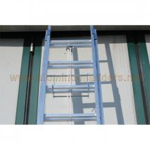 2 Section 14 rung Aluminum Extension Ladder Rope Operated